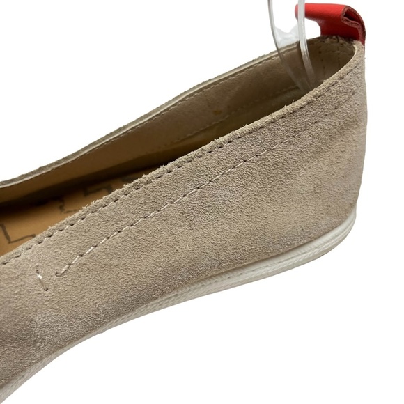 DOLCE VITA Genuine Leather Taupe Beige & Coral Flats Slip On Loafers Shoes sz 8. - Picture 10 of 16